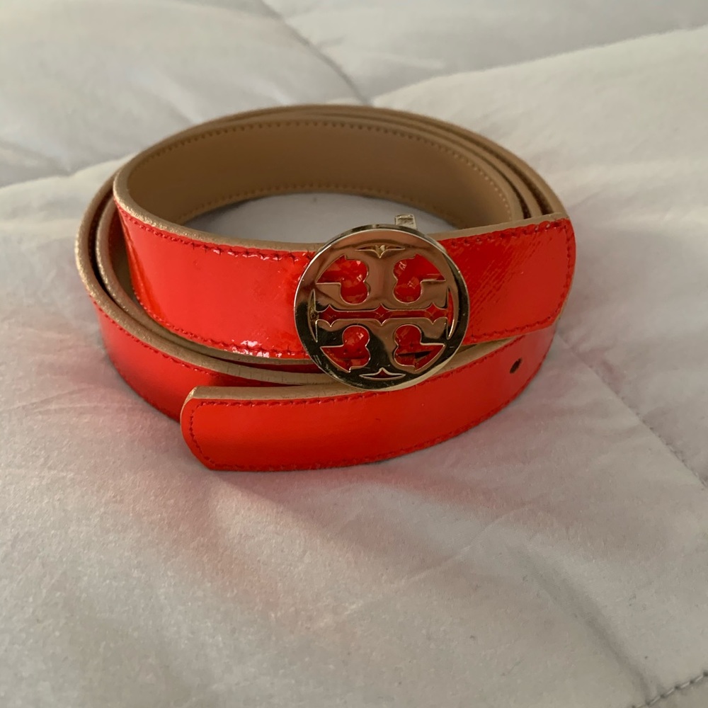 Tory Burch 1" REVERSIBLE LOGO BELT
